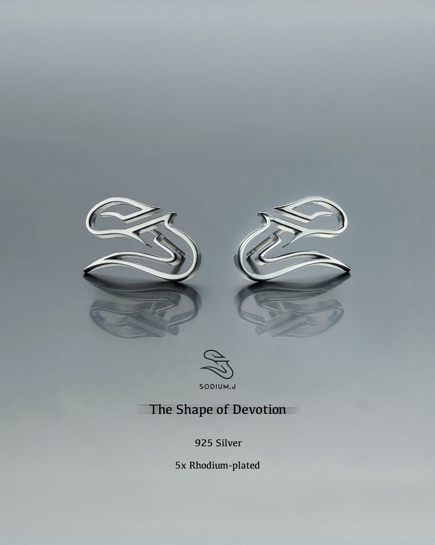The Shape of Devotion stud earrings