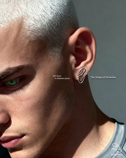 The Shape of Devotion stud earrings