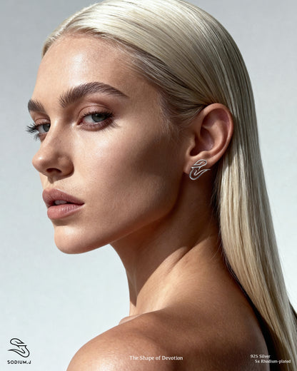 The Shape of Devotion stud earrings