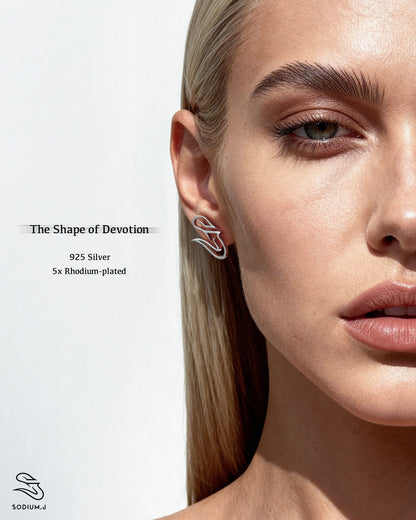 The Shape of Devotion stud earrings